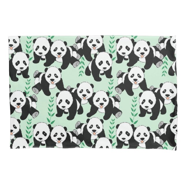 Panda Bears Design Kissenbezug (Vorderseite)