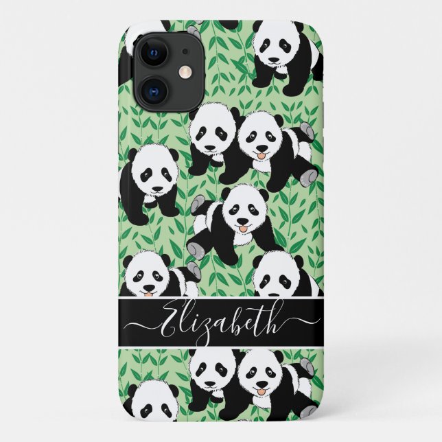 Panda Bears Grafische Personalisierung Case-Mate iPhone Hülle (Rückseite)