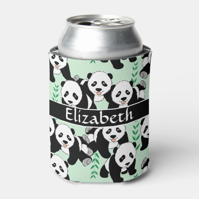 Panda Bears Graphic zum Personalisieren Dosenkühler (Kanne Vorderseite)