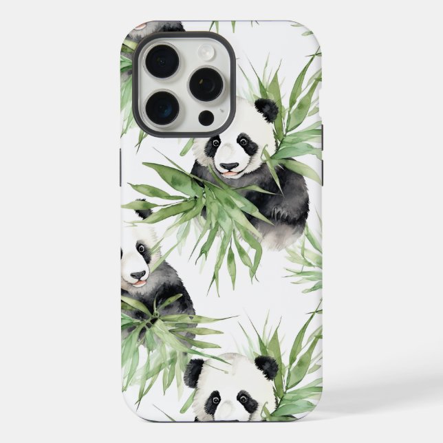 Panda Bears iPhone 15 Pro Max Hülle (Rückseite)