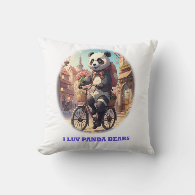 Panda Bears Kissen (Vorderseite)