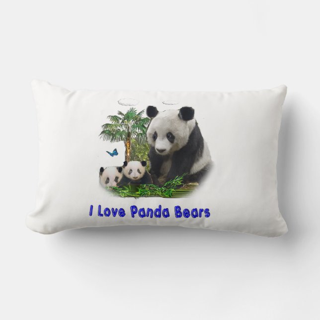 Panda Bears Lendenkissen (Vorderseite)
