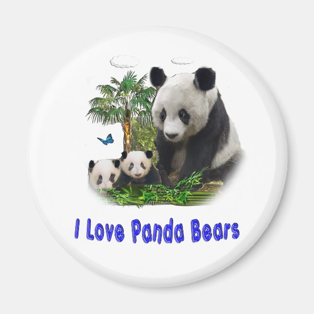 Panda Bears Magnet (Vorne)