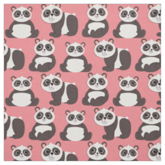 Panda Bears Niedlich Kids Stoff
