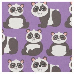 Panda Bears Niedlich Kids Stoff