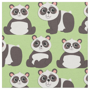 Panda Bears Niedlich Kids Stoff