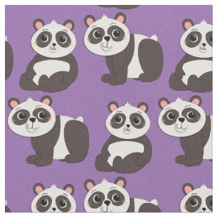 Panda Bears Niedlich Kids Stoff