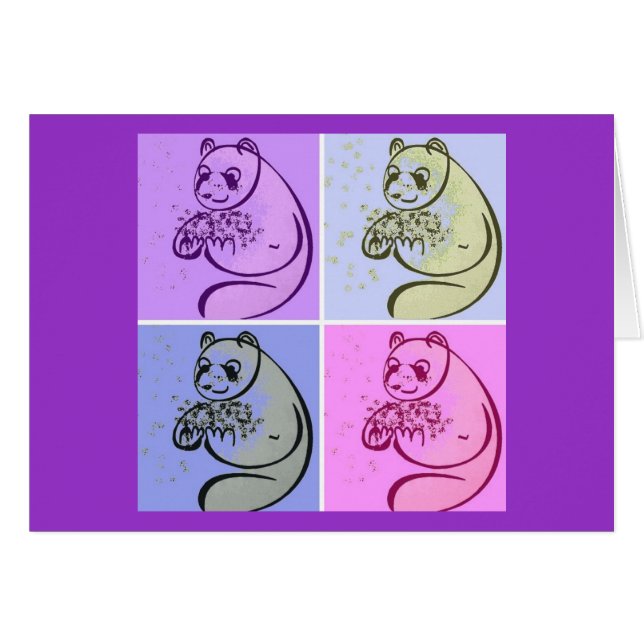 Panda Bears Pop Art (Vorderseite (Horizontal))