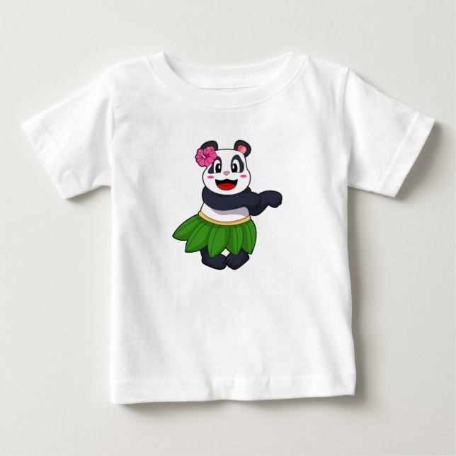 Panda beim Balletttanz Baby T-shirt (Vorderseite)
