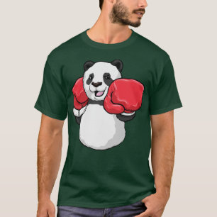 Panda beim Boxen mit Boxhandschuhen T-Shirt