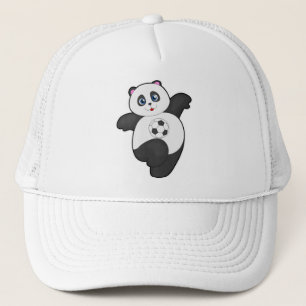 Panda beim Fußballsport Truckerkappe