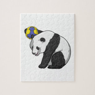 Panda beim Handball Sports