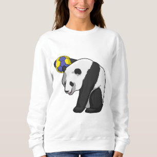 Panda beim Handball Sports Sweatshirt