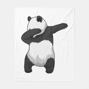 Panda beim Hip Hop Dance Dab Fleecedecke