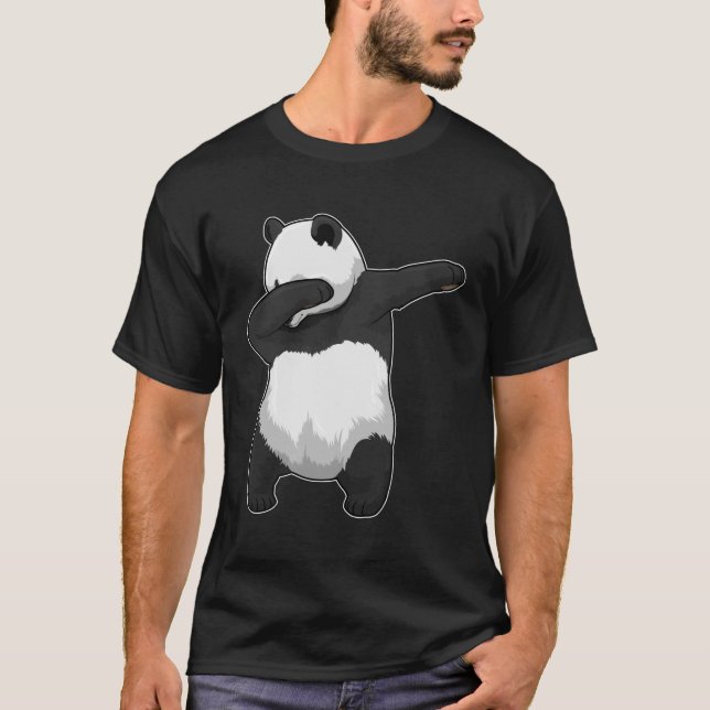 Panda beim Hip Hop Dance Dab T-Shirt (Vorderseite)