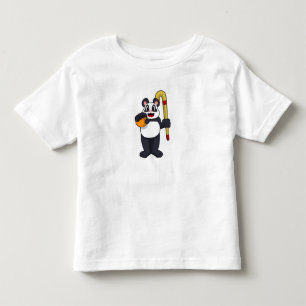 Panda beim Hockey mit Hockey Kleinkind T-shirt