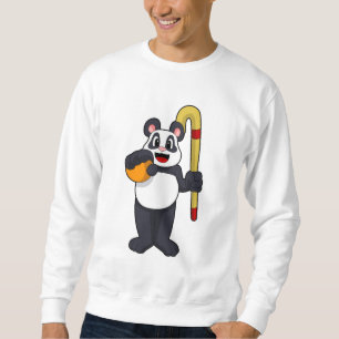 Panda beim Hockey mit Hockey Sweatshirt
