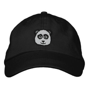 Panda bestickte Hasen Kappe
