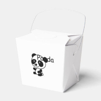 Panda bevorzugt Boxen. Geschenkschachtel