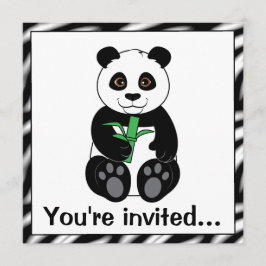 Panda Birthday Party Einladung