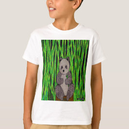 Panda (blanc) - T-Shirt Basique pour Garçon