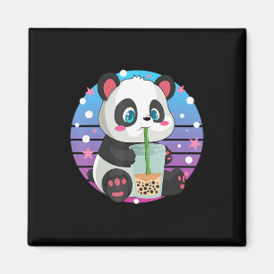Panda Boba Tee Bubble Tee Anime Kawaii Neko  Magnet