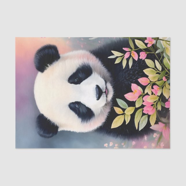 Panda Botanical Art Seidenpapier (Vorderseite)