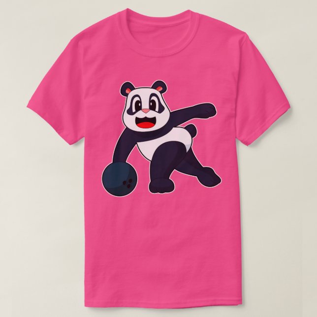 Panda Bowling Bowling T-Shirt (Design vorne)
