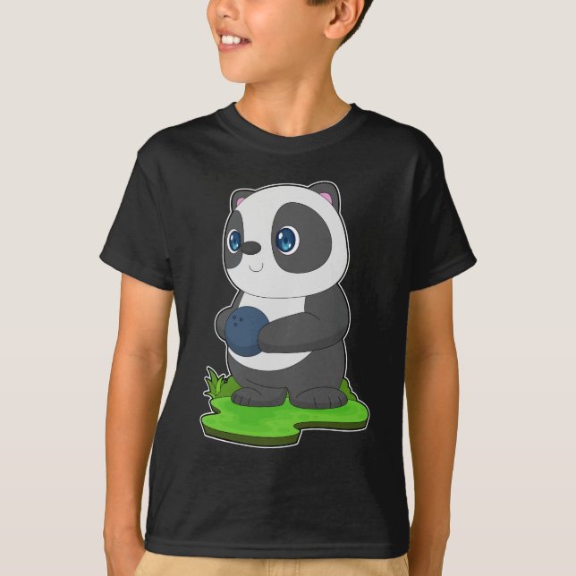 Panda Bowling Bowling T-Shirt (Vorderseite)