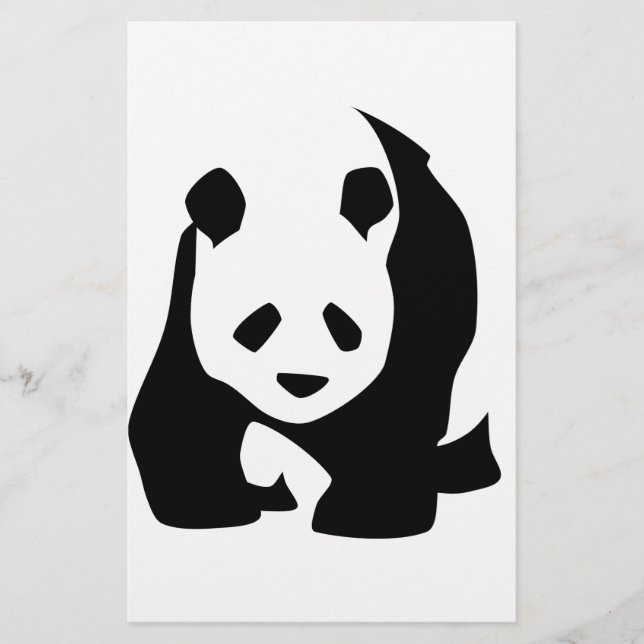 Panda Briefpapier (Vorderseite)