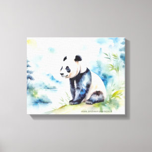 Panda bringt Glück Leinwanddruck