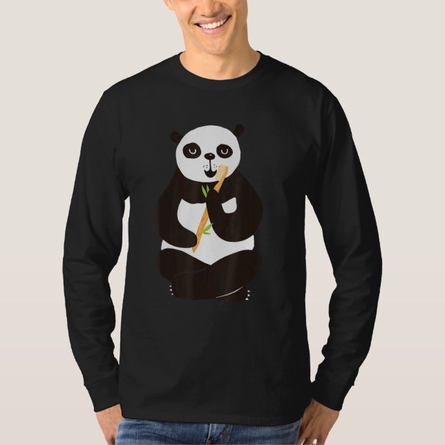 Panda Brushing Teeth Oral Hygienic Teeth T-Shirt (Vorderseite)