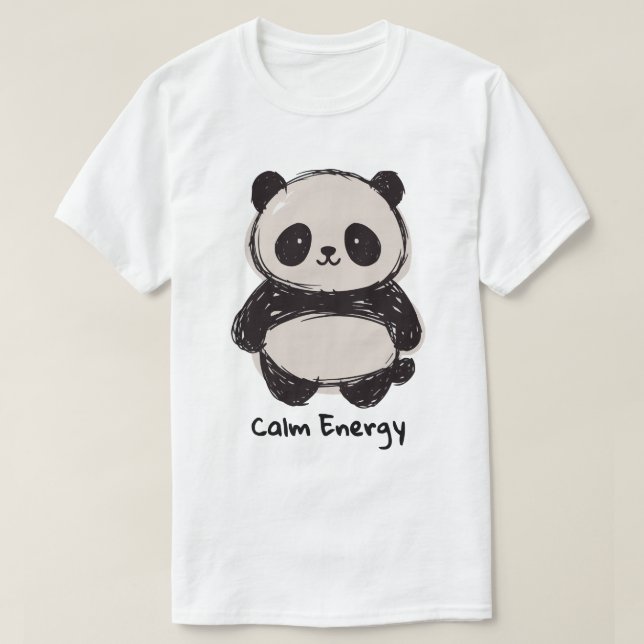 Panda Calm Energy T-Shirt (Design vorne)