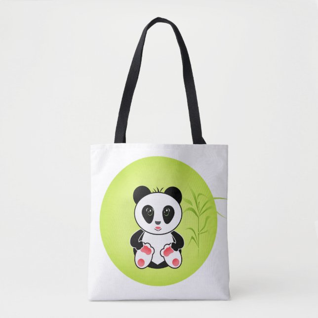 Panda, Cartoon, Kinder Tasche (Vorderseite)