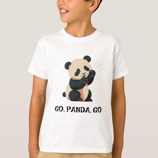 PANDA CHEEERING T-Shirt (Vorderseite)