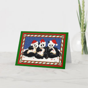 PANDA CHRISTMAS FEIERTAGSKARTE