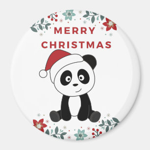 Panda Christmas Snow Winter Animals Pandas Magnet