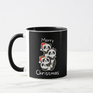 Panda Christmas Tree Christmas Animals Pandas Tasse