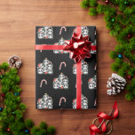 Panda Christmas Tree Funny Animal Christmas Geschenkpapier<br><div class="desc">Die Pandas look like a Christmas tree. With fairy lights and Santa's hats they are perfekt for Christmas. Every panda lover is happy about cute animals for the winter holidays.</div>