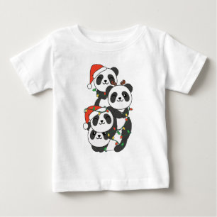 Panda Christmas Tree Weihnachtsanimals Pandas Baby T-shirt