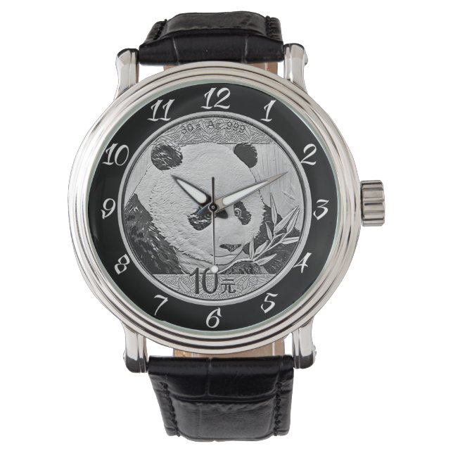 PANDA COIN ARMBANDUHR (Vorderseite)