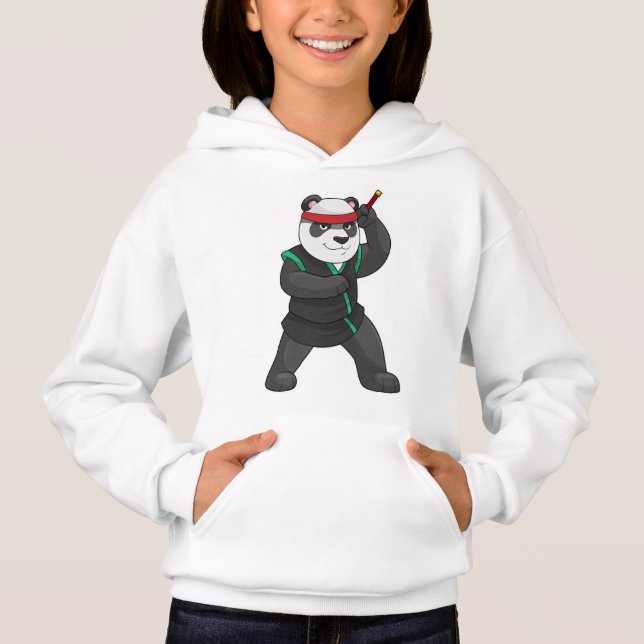 Panda comme Ninja en costume (Devant)