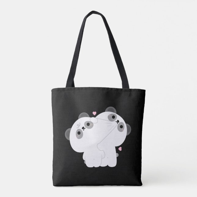 Panda Couple Tasche (Rückseite)