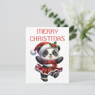 Panda Cub dansant - Carte de Noël