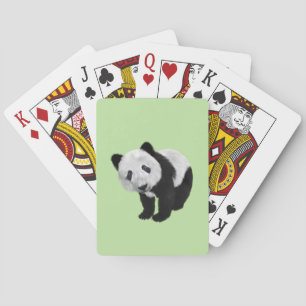 Panda Cub Green Spielkarten