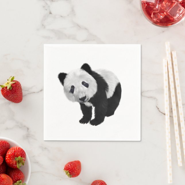 Panda Cub Serviette (Beispiel)