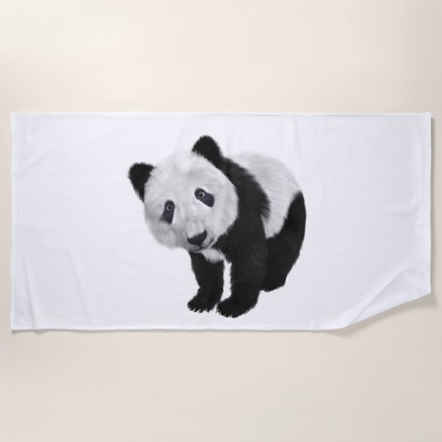 Panda Cub Strandtuch (Vorderseite)