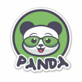 Panda Custom-Cut Vinyl Sticker