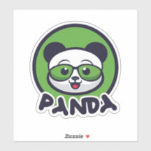 Panda Custom-Cut Vinyl Sticker