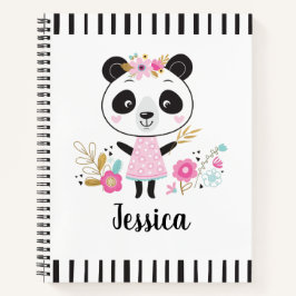 Panda Cute Pink Notizbuch